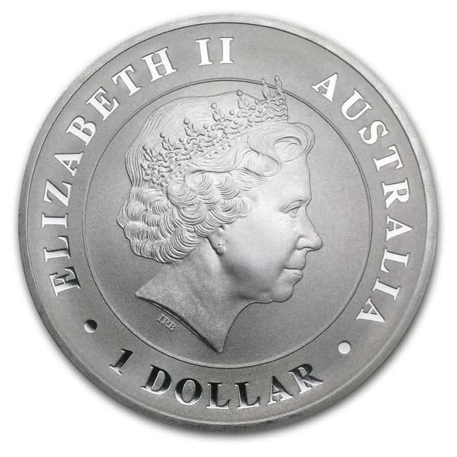 2014 1 oz Australian Silver Saltwater Crocodile Coin (BU) - AGC