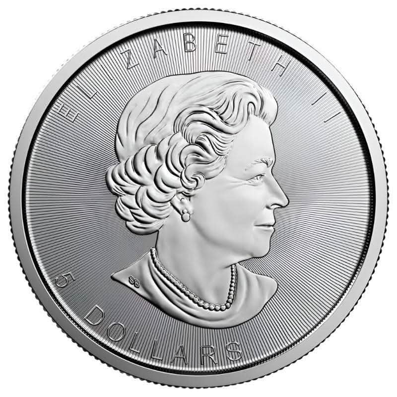 1 oz Canadian Silver Maple Leaf Coin - Random Year - AGC