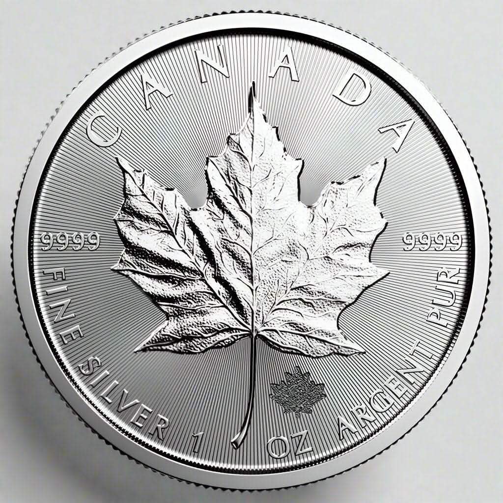 1 oz Canadian Silver Maple Leaf Coin - Random Year - AGC