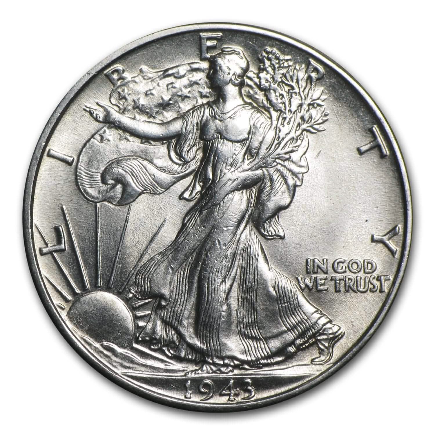 90% Silver Walking Liberty Half Dollar (BU) - AGC