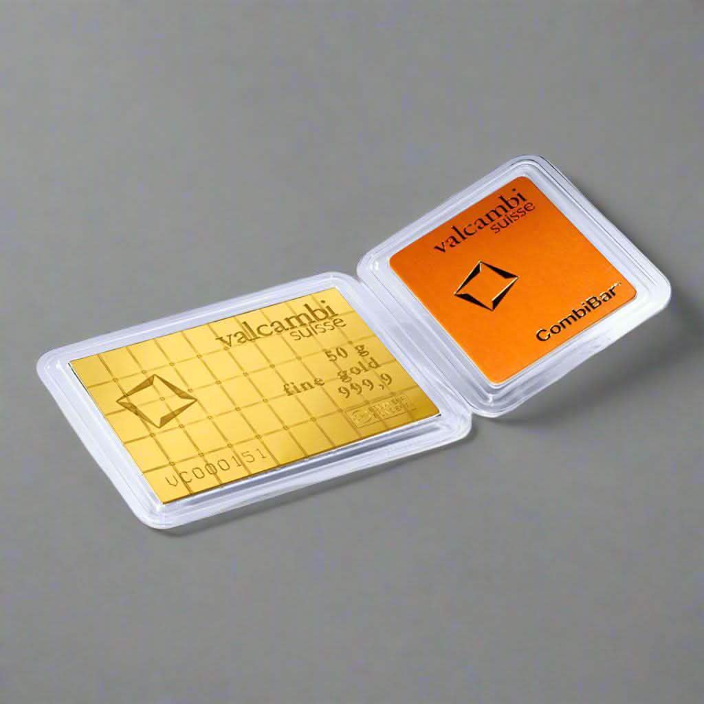 50 x 1 g Valcambi Gold CombiBar - In Assay - AGC