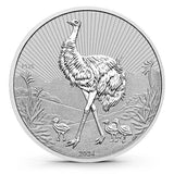 2 Oz Piedfort 'Next Generation Series' Silver Emu Mother & Babies (BU)