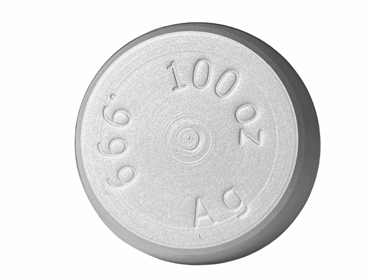 100 oz (Howitzer) Silver Artillery