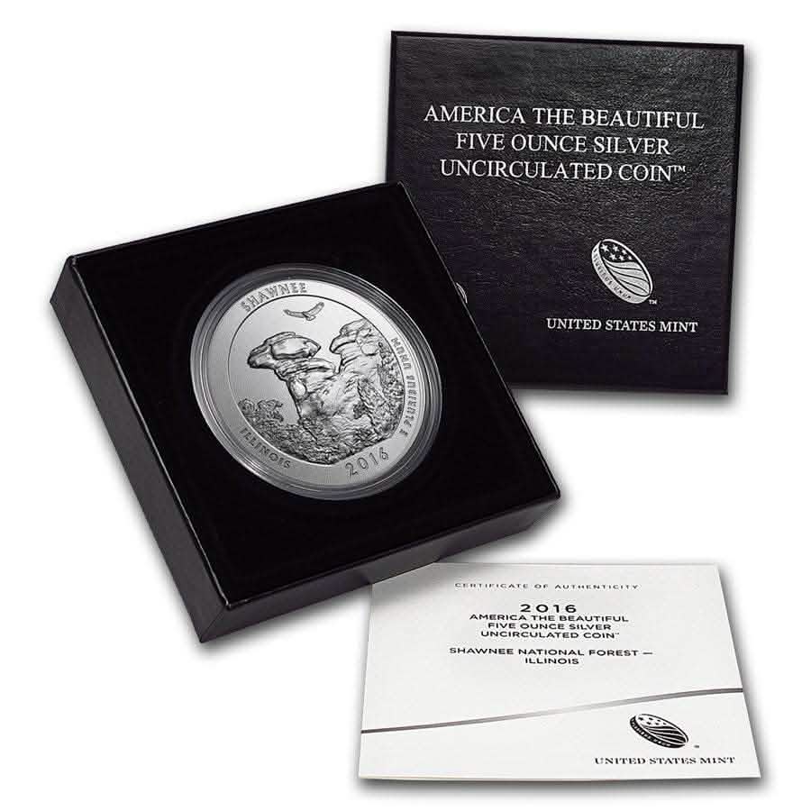2016-P 5 oz Silver ATB Shawnee (w/Box & COA) - AGC