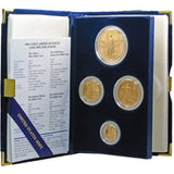 4-Coin Proof American Gold Eagle Set (Random Year, Box + CoA)