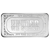 American Flag 10 Oz Silver Bar