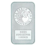 1 oz Australian Silver Kangaroo Perth Mint Bar (New) - AGC