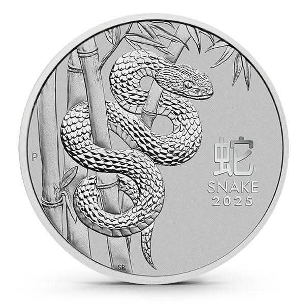 2025 Australia 1 Oz Platinum Lunar Snake Coin (BU) - AGC