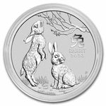2023 Australia 1/2 oz Silver Lunar Rabbit BU (Series III) - AGC