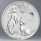 2023 Australia 1/2 oz Silver Lunar Rabbit BU (Series III) - AGC
