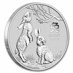 2023 Australia 1/2 oz Silver Lunar Rabbit BU (Series III) - AGC