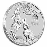 2023 Australia 1/2 oz Silver Lunar Rabbit BU (Series III) - AGC