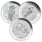 1 oz Australian Silver Kookaburra Coin (Random Year) - AGC
