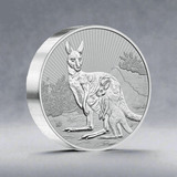 2023 10 oz Australian Silver Mother & Baby Kangaroo Coin (BU) - AGC