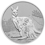 2023 10 oz Australian Silver Mother & Baby Kangaroo Coin (BU) - AGC