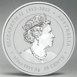 2024 1/2 oz Perth Mint Silver Lunar Dragon Coin - Series III - AGC