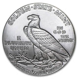 1/2 oz Silver Round Incuse Indian Design Golden State Mint - AGC