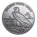 1/4 oz Silver Round Incuse Indian Design GSM - AGC