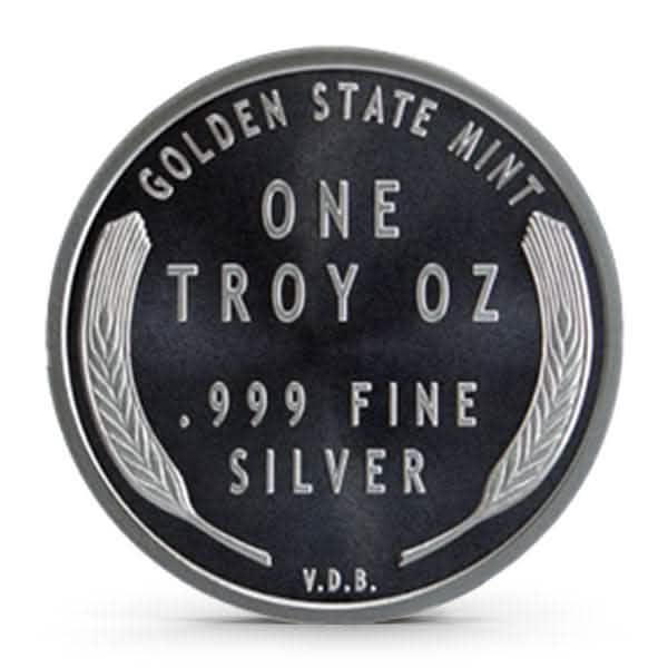 Golden State Mint (GSM) 1 Oz Lincoln Wheat Cent Silver Round - AGC