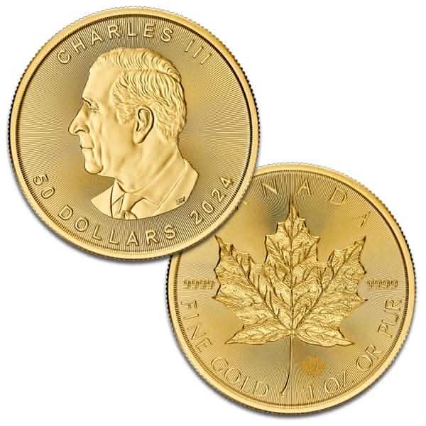 1 oz Canadian Gold Maple Leaf Coin - AGC
