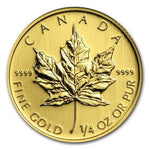 1/4 oz Canadian Gold Maple Leaf Coin - AGC