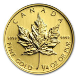 1/4 oz Canadian Gold Maple Leaf Coin - AGC