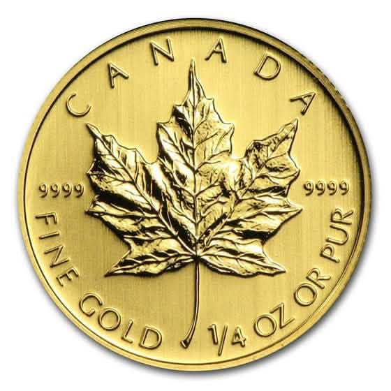 1/4 oz Canadian Gold Maple Leaf Coin - AGC