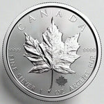 1 oz Canadian Silver Maple Leaf Coin - Random Year - AGC