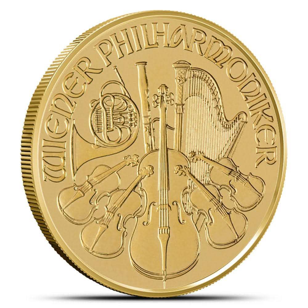 1/2 oz Austrian Gold Philharmonic Coin (Random Year, BU) - AGC