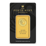 50 Gram Perth Mint Gold Bar (New w/ Assay) - AGC