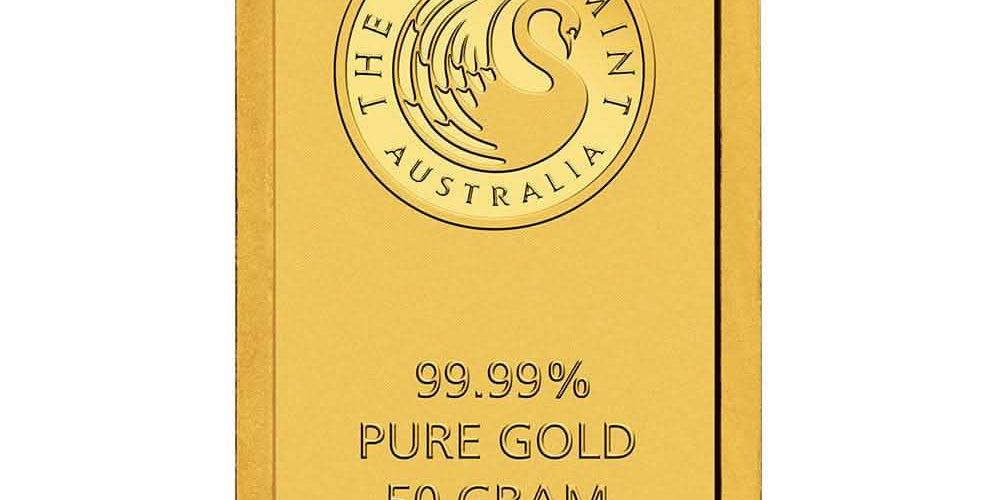 50 Gram Perth Mint Gold Bar (New w/ Assay) - AGC