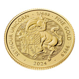 2024 1/4 oz Tudor Beast The Seymour Unicorn Gold Coin - AGC