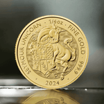 2024 1/4 oz Tudor Beast The Seymour Unicorn Gold Coin - AGC