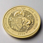 2024 1 oz Tudor Beast The Seymour Unicorn Gold Coin - AGC