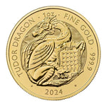 2024 1-oz Gold Tudor Beasts Tudor Dragon (BU) - AGC