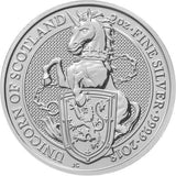 2018 2 oz British Silver Queen’s Beast Unicorn Coin - AGC