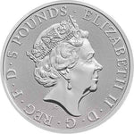 2018 2 oz British Silver Queen’s Beast Unicorn Coin - AGC