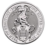 2019 2 oz British Silver Queen’s Beast Yale of Beaufort Coin - AGC