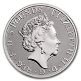 2020 2 oz British Silver Queen’s Beast White Horse of Hanover Coin - AGC