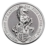 2020 2 oz British Silver Queen’s Beast White Horse of Hanover Coin - AGC