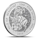 2023 10 oz British Silver Tudor Beasts Yale of Beaufort Coin (BU) - AGC