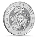 2023 10 oz British Silver Tudor Beasts Yale of Beaufort Coin (BU) - AGC