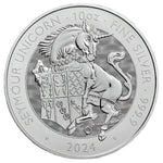 2024 10 oz Tudor Beast The Seymour Unicorn Silver Coin - AGC