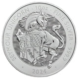 2024 10 oz Tudor Beast The Seymour Unicorn Silver Coin - AGC