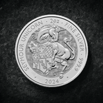 2024 2 oz Tudor Beast The Seymour Unicorn Silver Coin - AGC