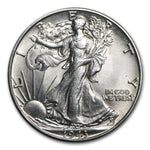 90% Silver Walking Liberty Half Dollar (BU) - AGC